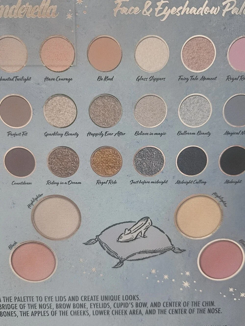 Taste Beauty Disney Princess Cinderella Face & Eyeshadow Palette - BNIB Factory